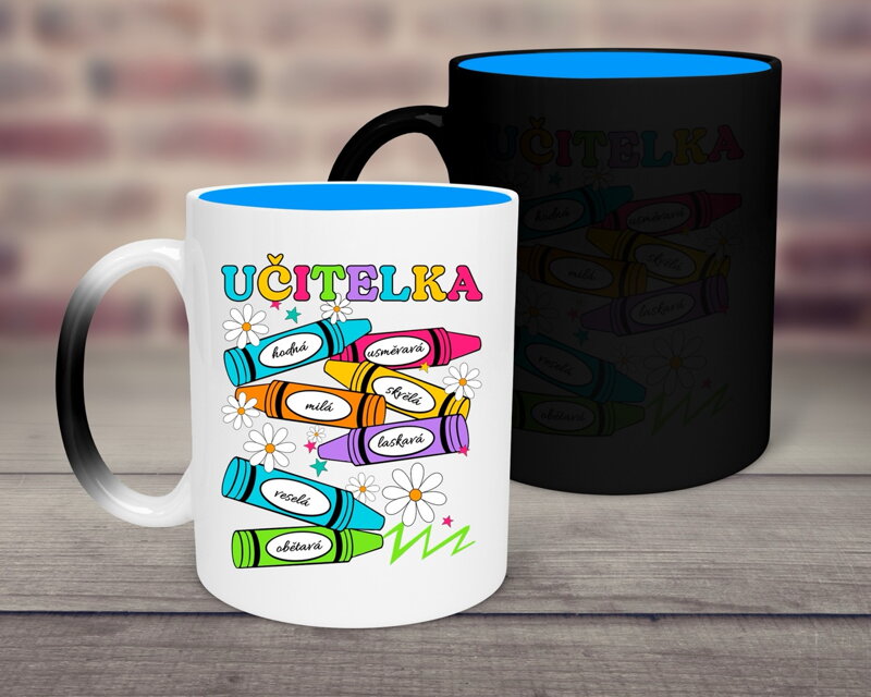 Magický hrnek Učitelka pastelky