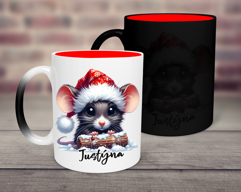 Magický hrnek Vánoční Myška