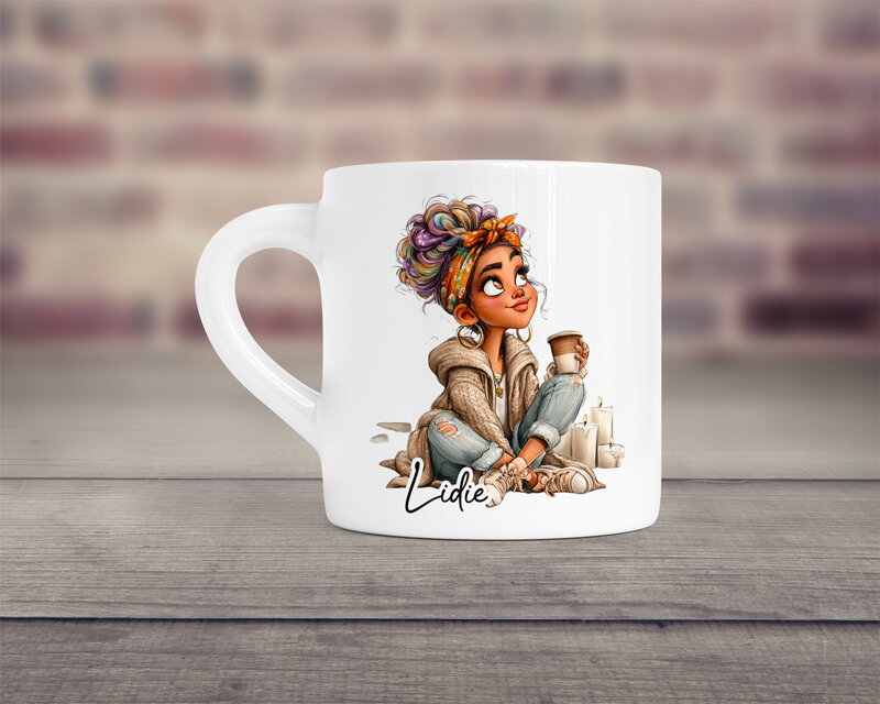 Malý keramický hrnek Lady cooffee