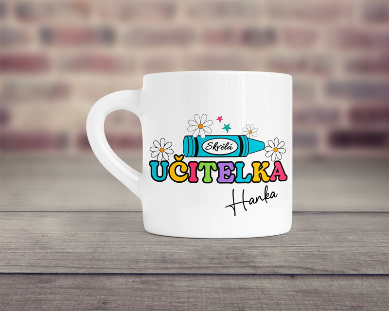 Malý keramický hrnek Skvělá učitelka