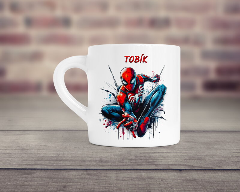 Malý plastový hrnek Pavoučí muž