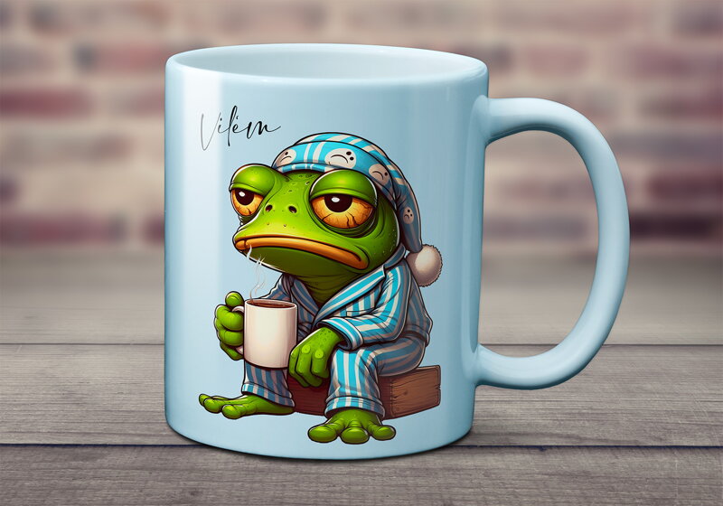 Pastelový keramický hrnek Coffee Animals