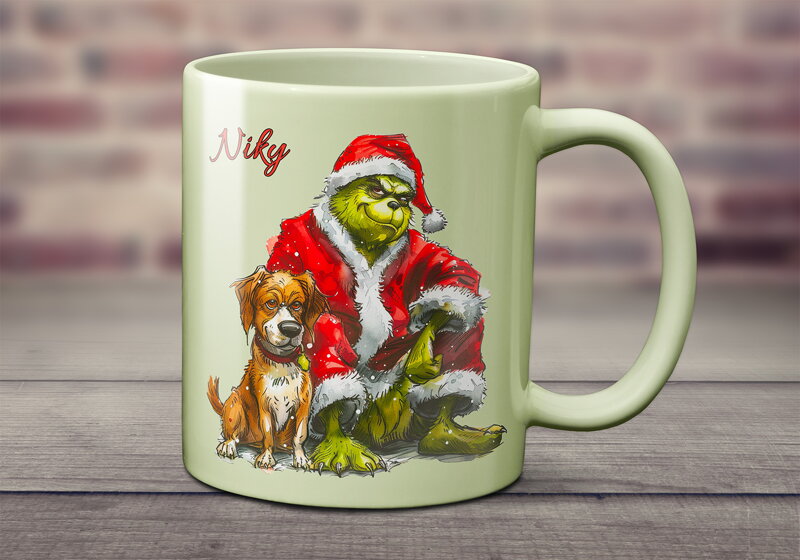 Pastelový keramický hrnek Grinch Pastelový keramický hrnek Grinch