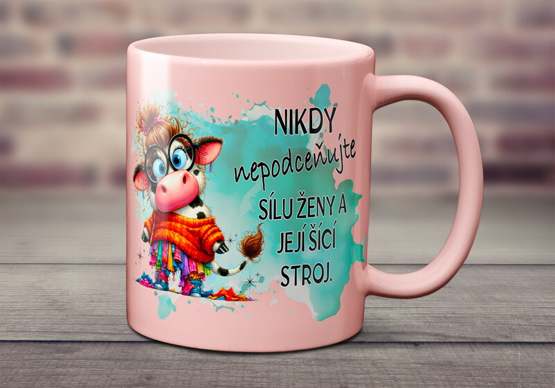 Pastelový keramický hrnek Šicí stroj Pastelový keramický hrnek Šicí stroj