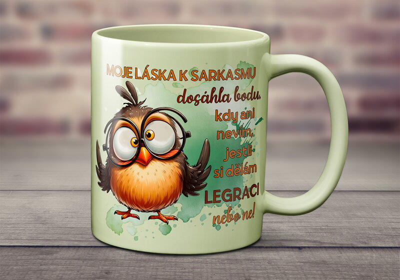 Pastelový keramický hrnek Sarkasmus Pastelový keramický hrnek Sarkasmus