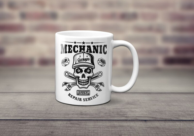 Keramický hrnek Mechanik Keramický hrnek Mechanik