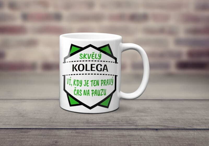 Keramický hrnek Skvělý kolega Keramický hrnek Skvělý kolega