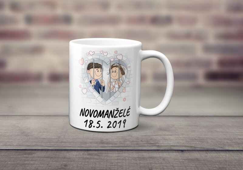Keramický hrnek Novomanželé Keramický hrnek Novomanželé