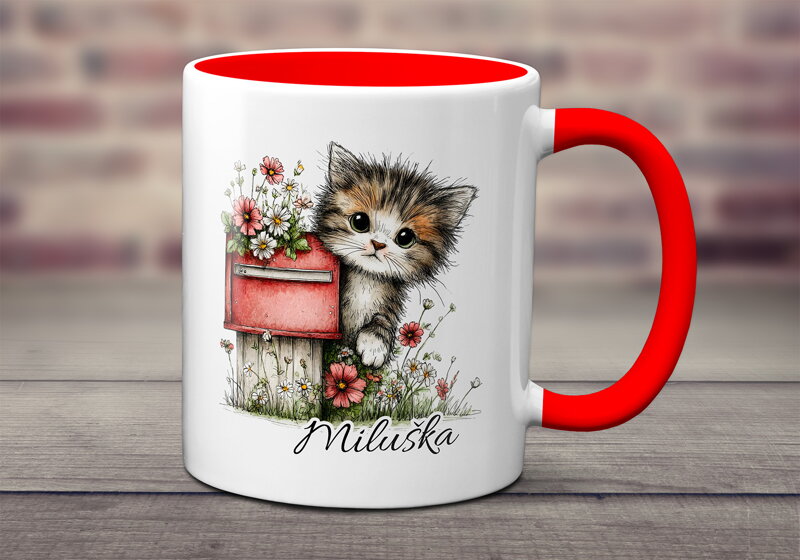 Hrnek Kočička vítá jaro