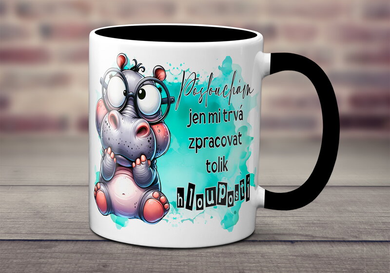 Keramický hrnek Poslouchám Keramický hrnek Poslouchám