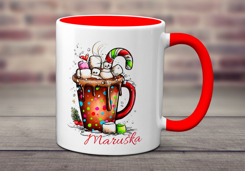 Hrnek Vánoce kreslené