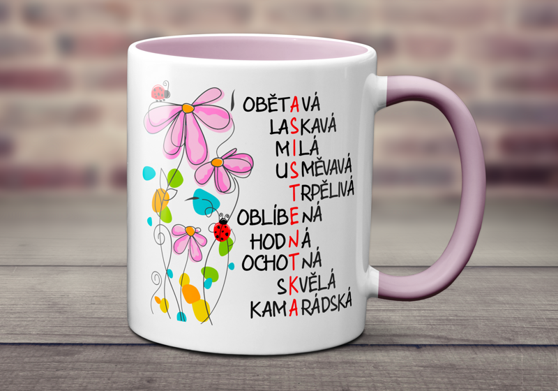 Keramický hrnek Asistentka kytky Keramický hrnek Asistentka kytky