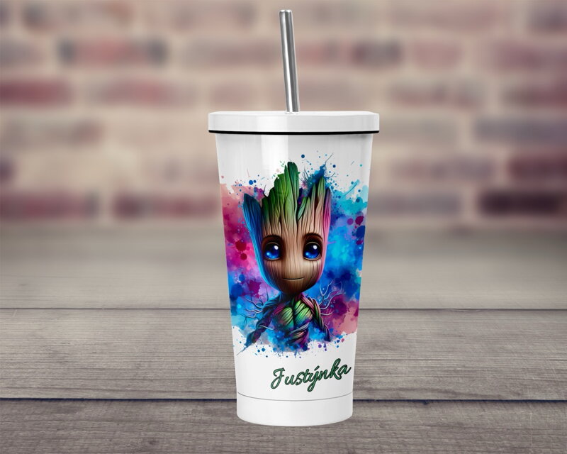 Termopohárek s brčkem Vesmírný G