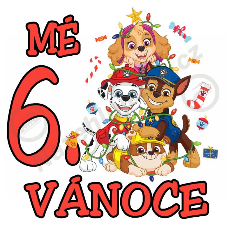 Vánoční nažehlovačka Pejsci Vánoční nažehlovačka Pejsci
