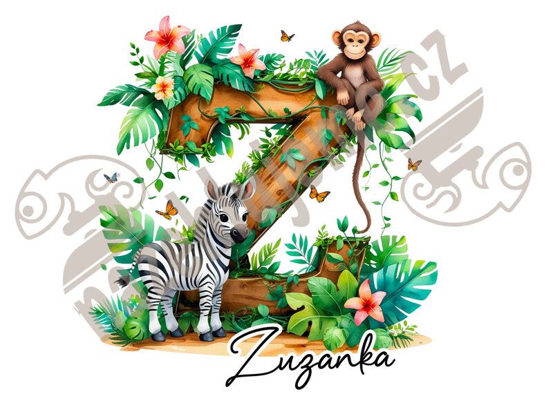 Nažehlovačka Abeceda Safari