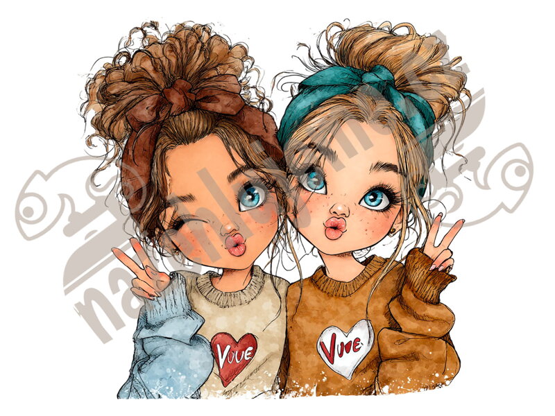 Nažehlovačka Best friends 2