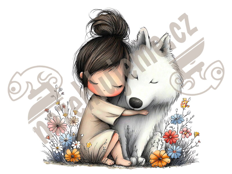 Nažehlovačka Děti se zvířátky