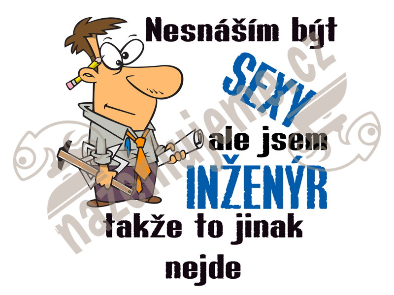 Samolepka Jsem inženýr 1