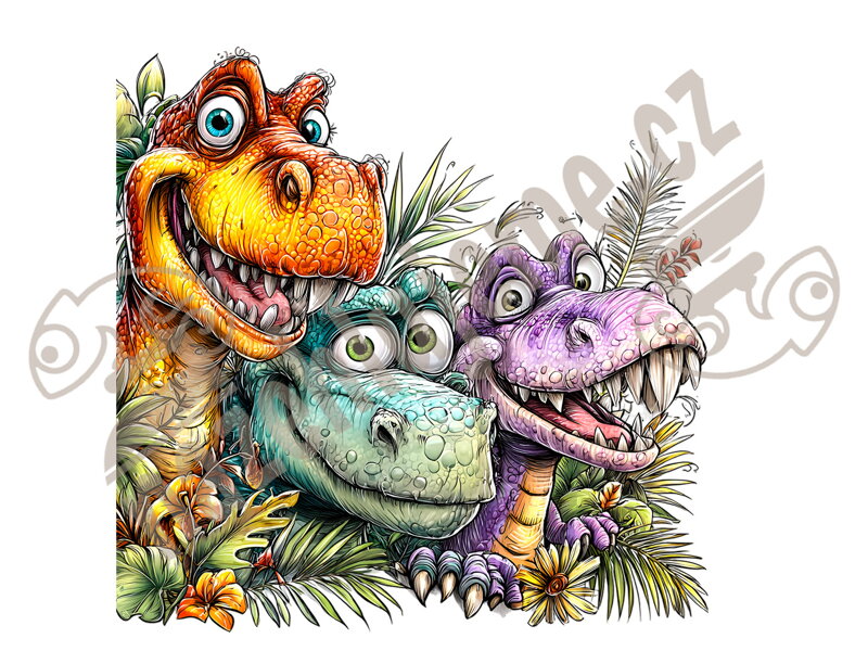 Nažehlovačka Kreslený dinosaurus Nažehlovačka Kreslený dinosaurus