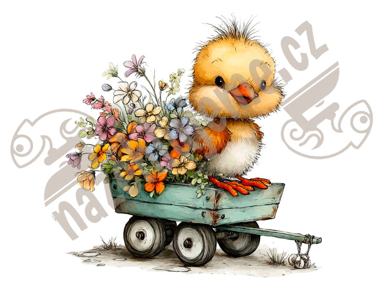 Nažehlovačka Kuřátko vítá jaro