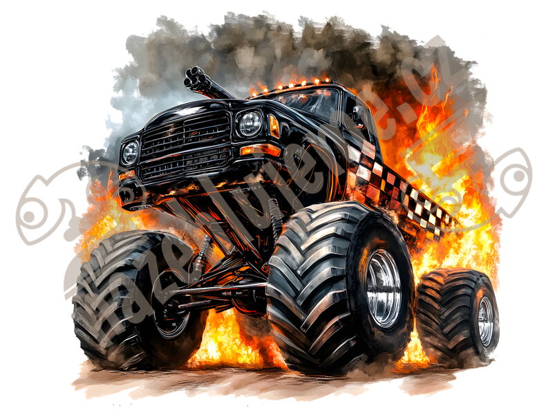 Nažehlovačka Monster Truck Nažehlovačka Monster Truck