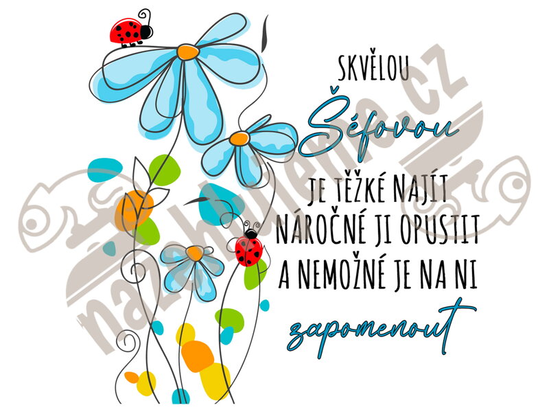 Samolepka Skvělá šéfová