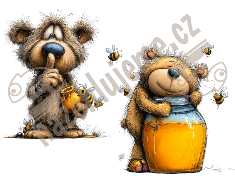 Nažehlovačka Včelí Méďa