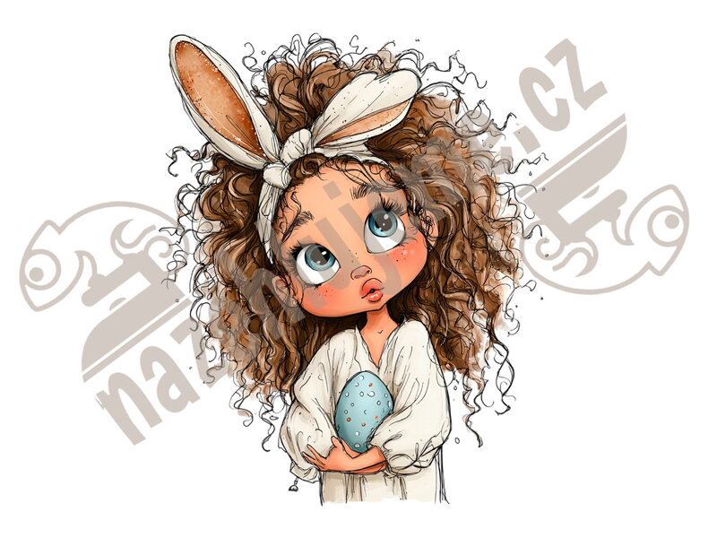 Nažehlovačka Velikonoce Girl