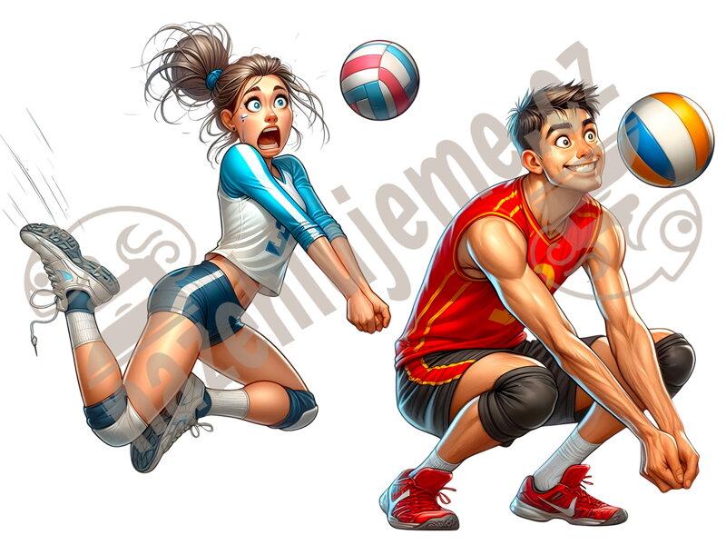 Nažehlovačka Volejbal