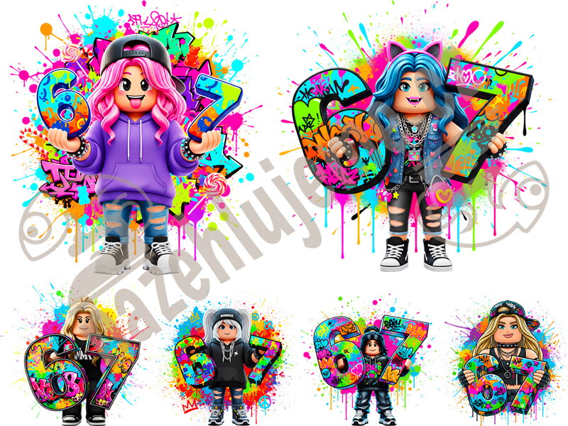 Nažehlovací arch Girl 67