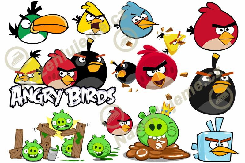 Nažehlovací arch Angry Birds