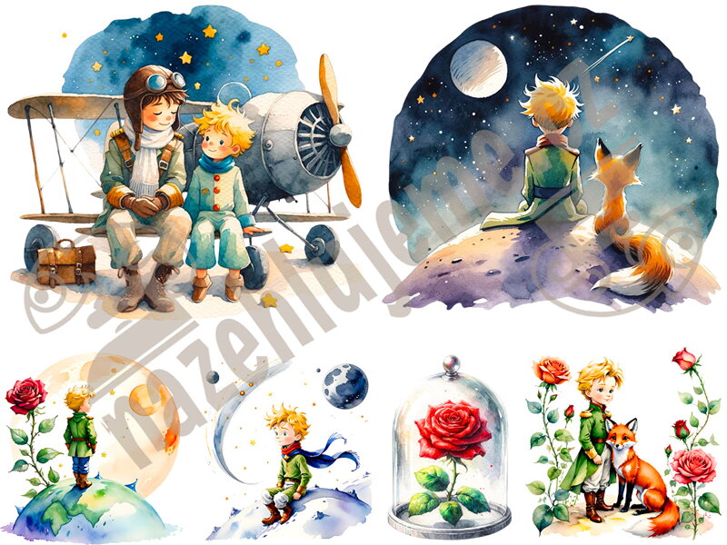 Nažehlovací arch Malý princ 1