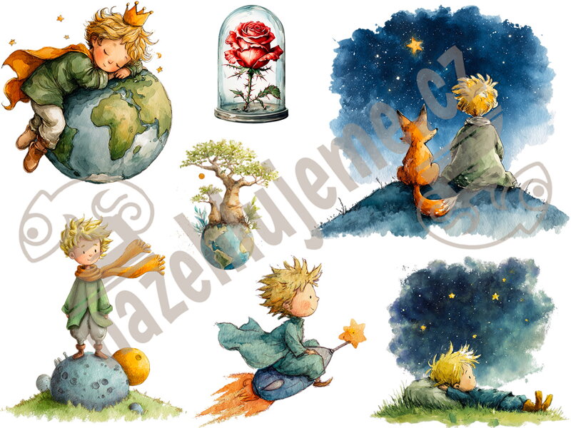 Nažehlovací arch Malý princ 2