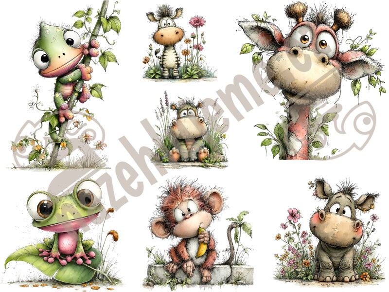 Nažehlovací arch Safari