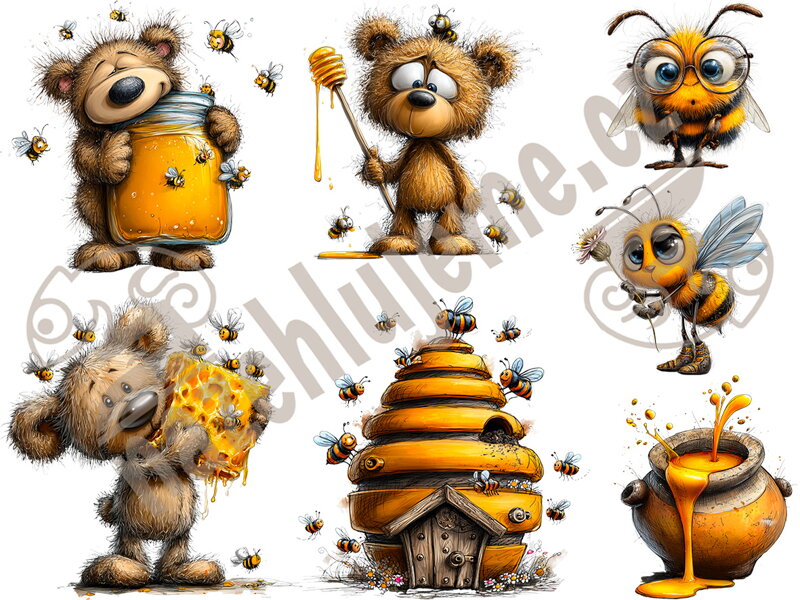 Nažehlovací arch Včelí Méďa 1