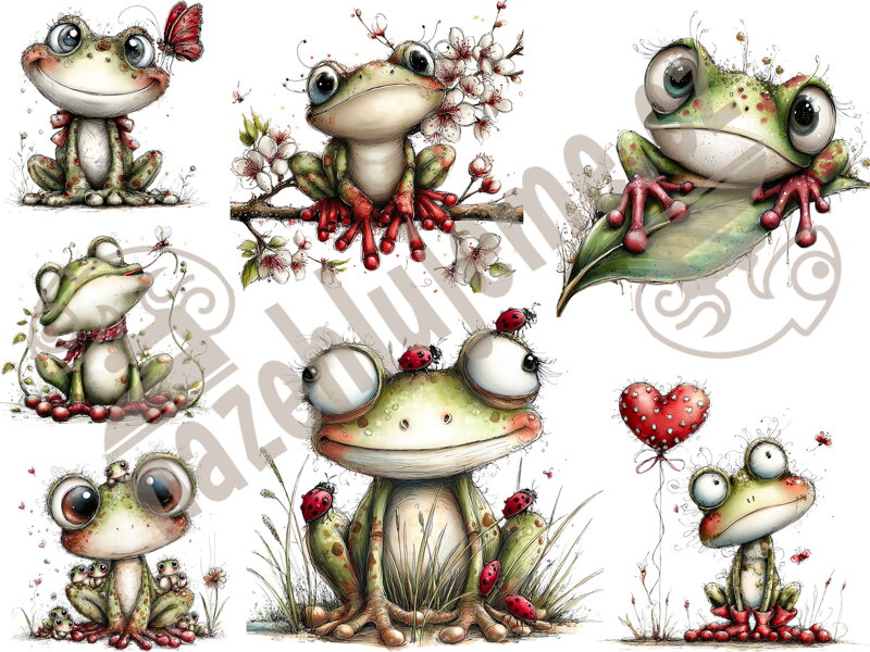 Nažehlovací arch Žabky 3