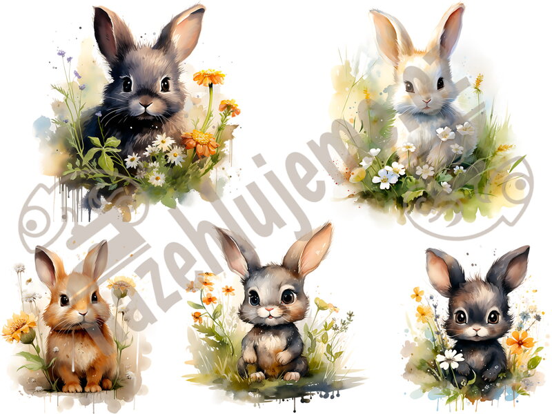 Nažehlovací arch Zajíčci