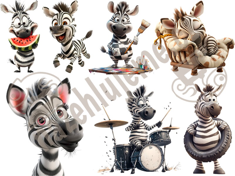 Nažehlovací arch Zebra