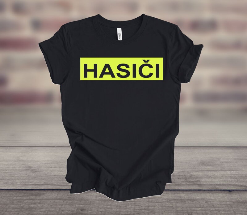 Nažehlovací nápis HASIČI v rámečku Nažehlovací nápis HASIČI v rámečku