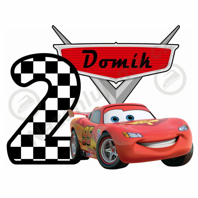 Narozeninová nažehlovačka Mcqueen Narozeninová nažehlovačka Mcqueen