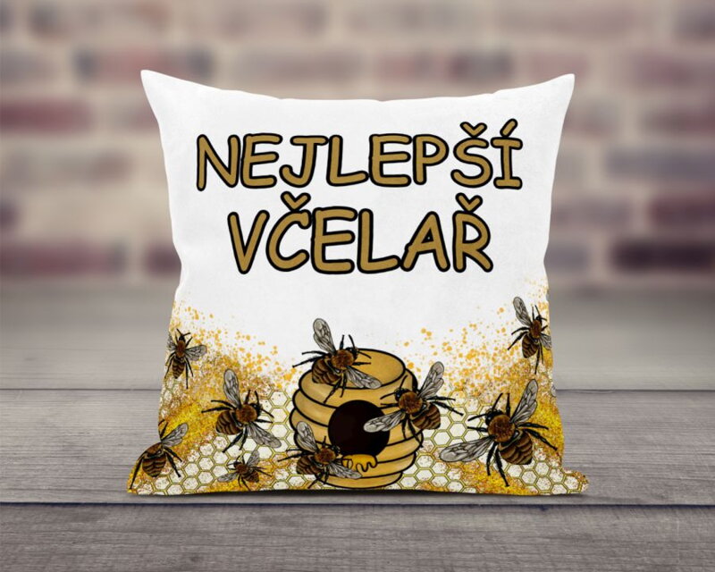 Polštář Nejlepší včelař Polštář Nejlepší včelař