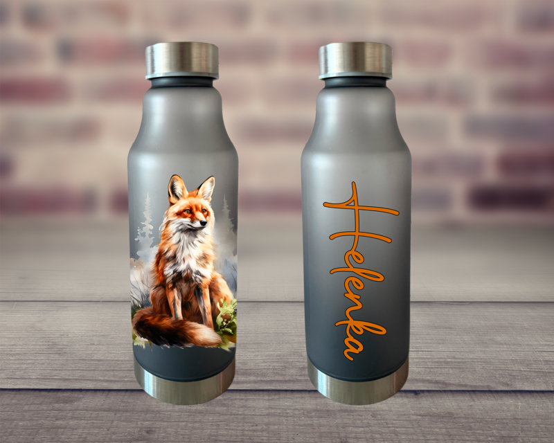 Plastová lahev na vodu Liška