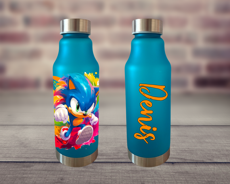 Plastová lahev na vodu Modrý ježek