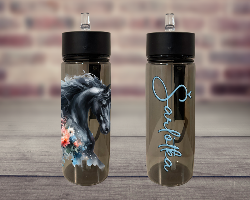 Plastová lahev s pítkem Koně Plastová lahev s pítkem Koně