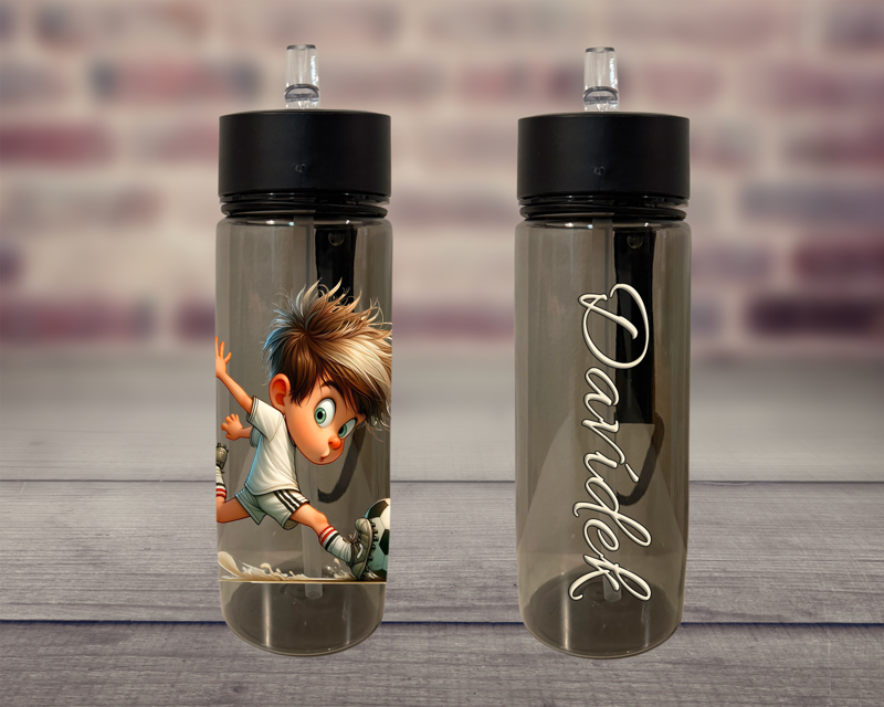 Plastová lahev s pítkem Malý fotbalista