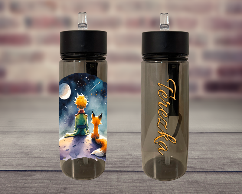 Plastová lahev s pítkem Malý princ Plastová lahev s pítkem Malý princ