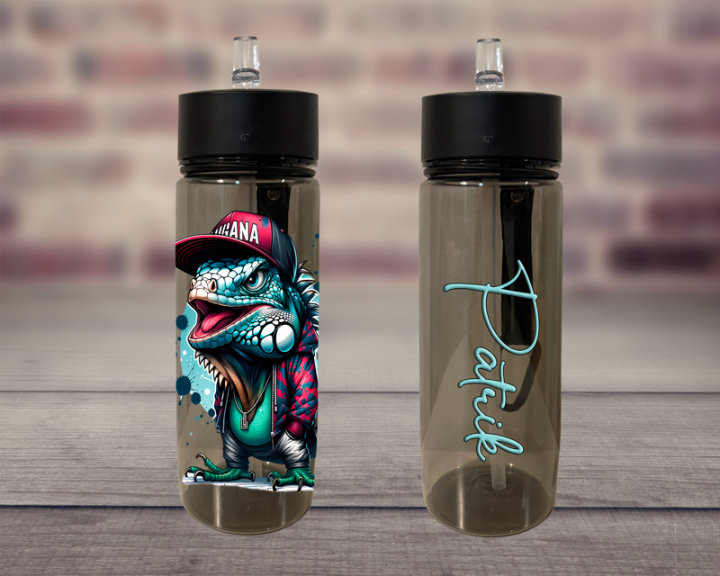 Plastová lahev s pítkem Street animals