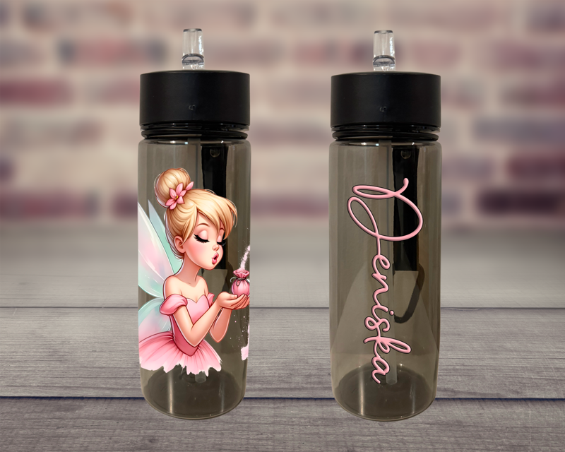 Plastová lahev s pítkem Víly Plastová lahev s pítkem Víly