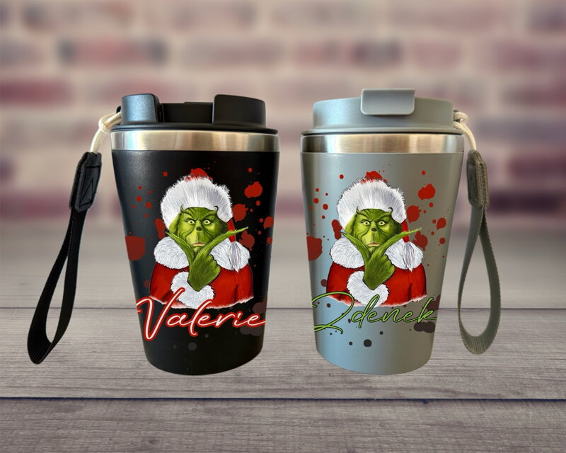 Pohárek na kávu Grinch jméno
