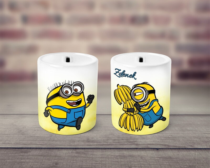 Pokladnička keramická Žluté příšerky